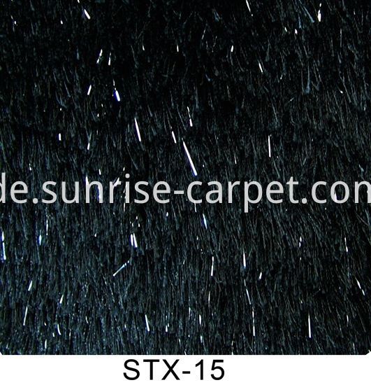 Polyester Silk 150D & Lurex Yarn Carpet